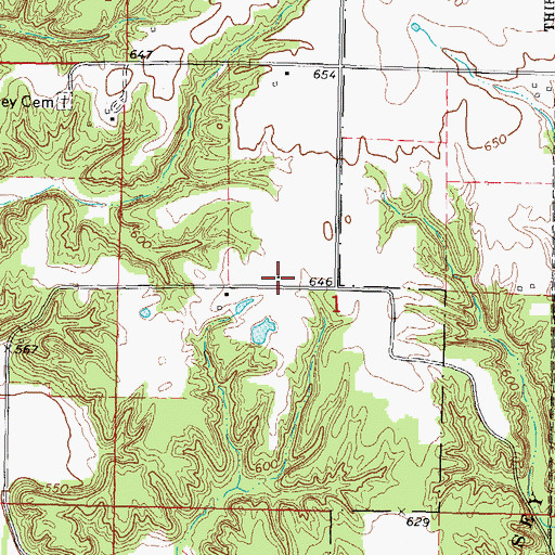 Topographic Map of Success School (historical), IL