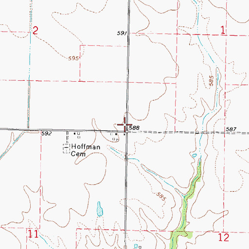 Topographic Map of Washington School (historical), IL