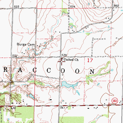 Topographic Map of Fairview School (historical), IL