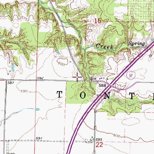 Topographic Map of Friendship Church (historical), IL