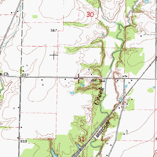 Topographic Map of Union School (historical), IL