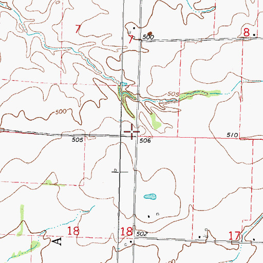 Topographic Map of White Haven School (historical), IL