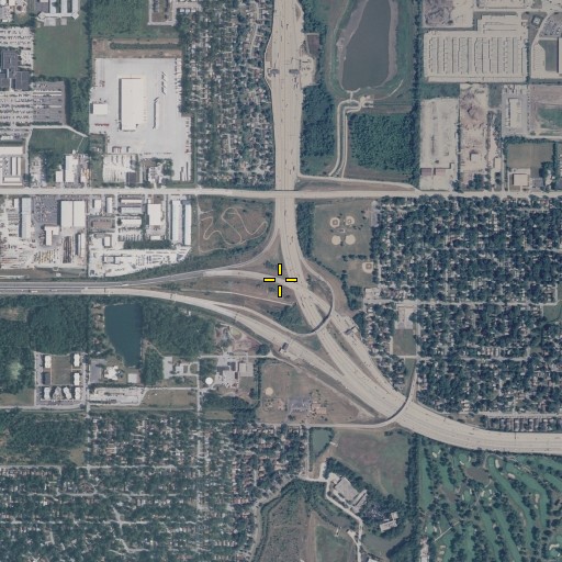 Aerial/Satellite Image of Interchange 155, IL