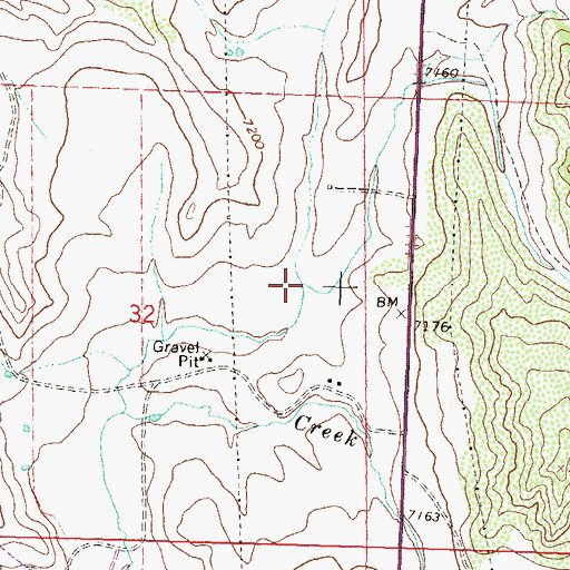 Topographic Map of Twelvemile Creek, CO