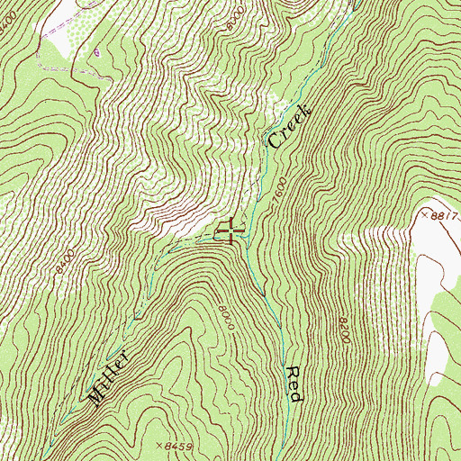 Topographic Map of Red Canyon, CO