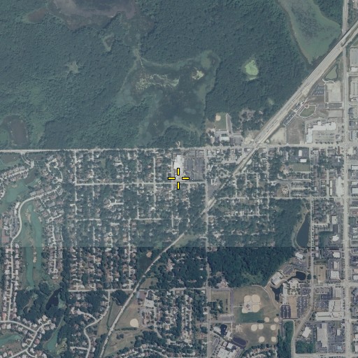 Aerial/Satellite Image of Saint Michael School, IL