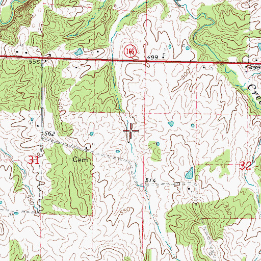 Topographic Map of Free Silver School (historical), IL