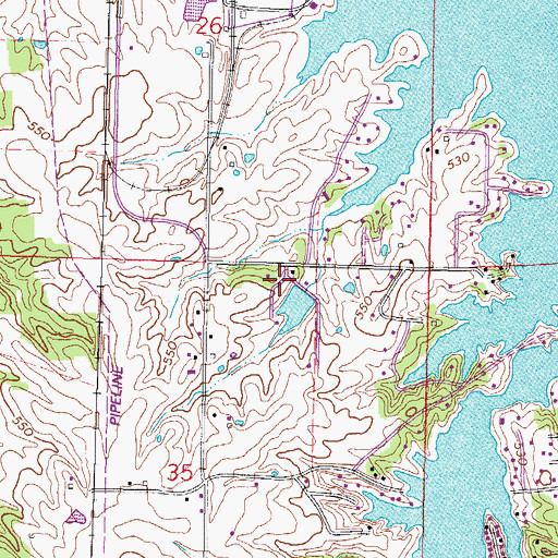 Topographic Map of Goodhope School (historical), IL