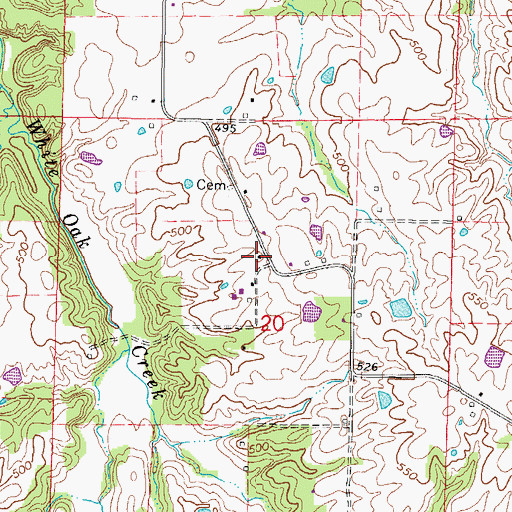 Topographic Map of Kimmel School (historical), IL