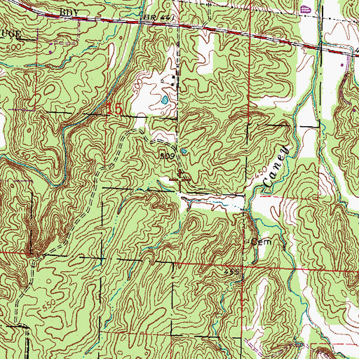 Topographic Map of Miller School (historical), IL