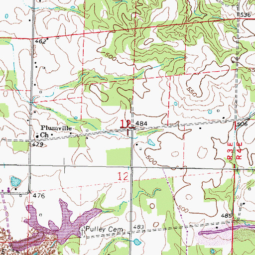 Topographic Map of Christian Chapel (historical), IL