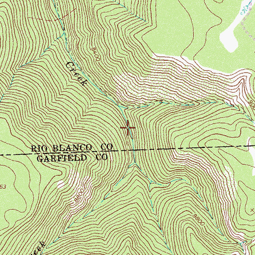 Topographic Map of Dutch Creek, CO