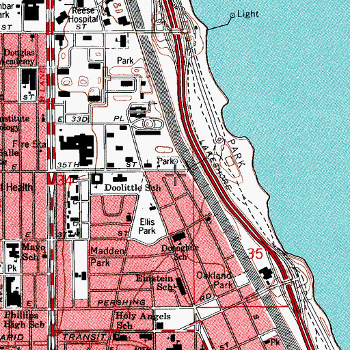 Topographic Map of Ellis Inn (historical), IL