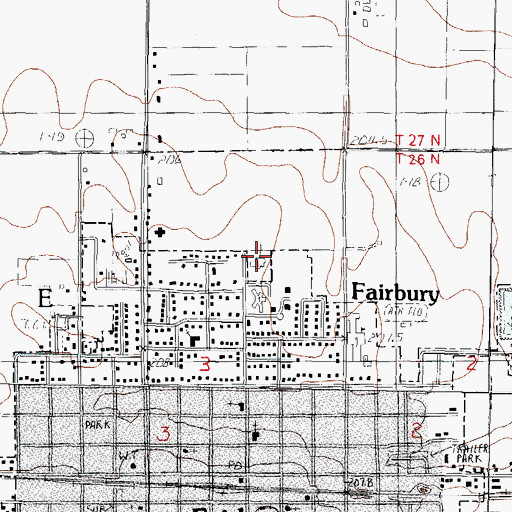 Topographic Map of Apostolic Christian Church, IL
