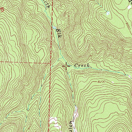 Topographic Map of Bear Gulch, CO