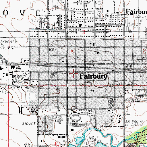 Topographic Map of Gospel Army Church (historical), IL