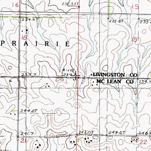 Topographic Map of Potosi Post Office (historical), IL