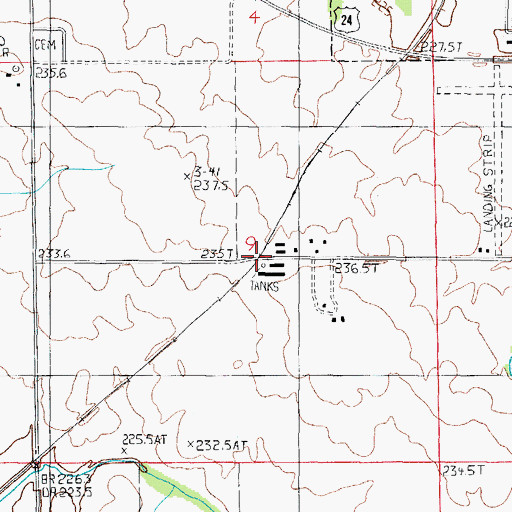 Topographic Map of Stoddard Spring (historical), IL