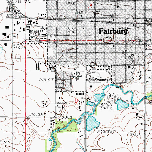 Topographic Map of Westview Elementary School, IL