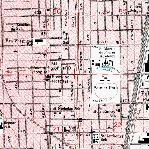 Topographic Map of Hope Post Office (historical), IL