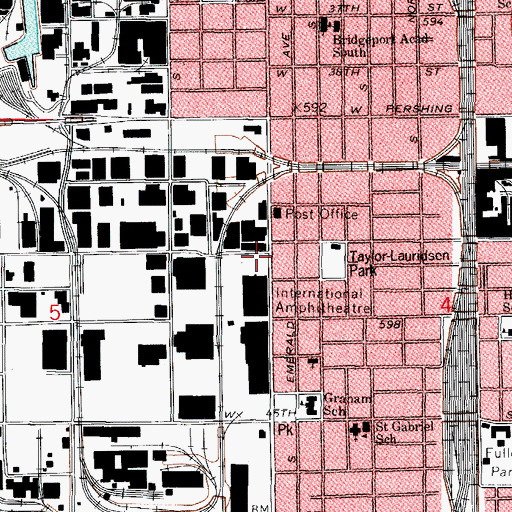 Topographic Map of Hough House (historical), IL