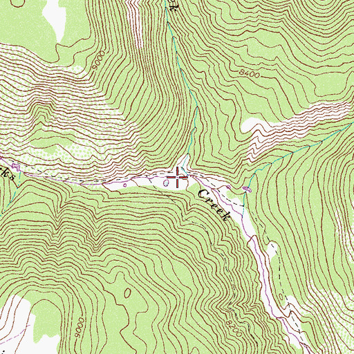 Topographic Map of G V Creek, CO