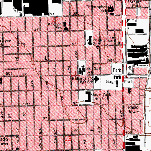 Topographic Map of Mexico, IL