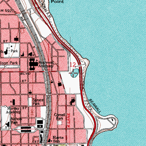 Topographic Map of Model Yacht Basin, IL