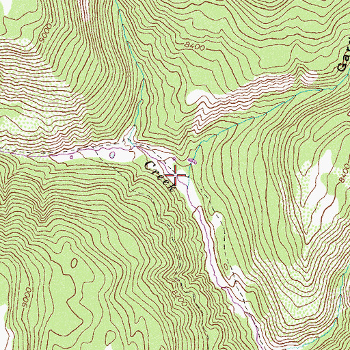 Topographic Map of Garden Gulch, CO