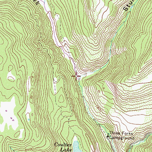 Topographic Map of Stump Gulch, CO