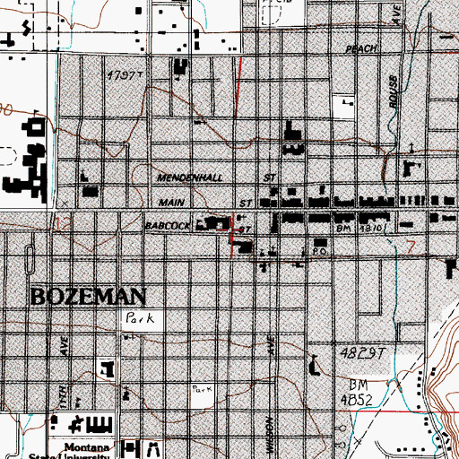 Topographic Map of American Computer Museum, MT