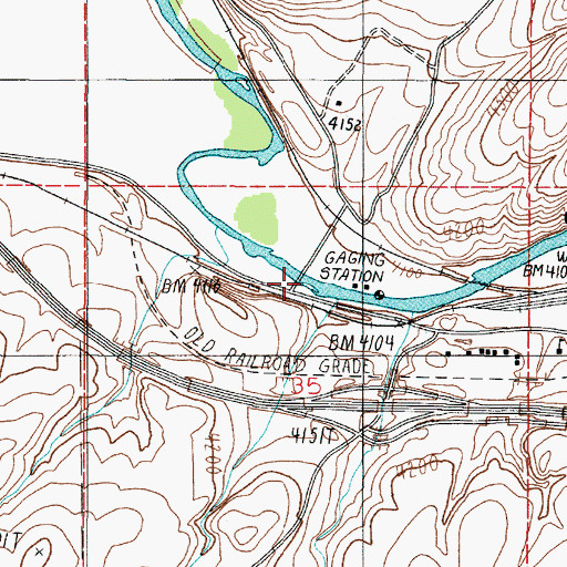 Topographic Map of Logan Bridge, MT