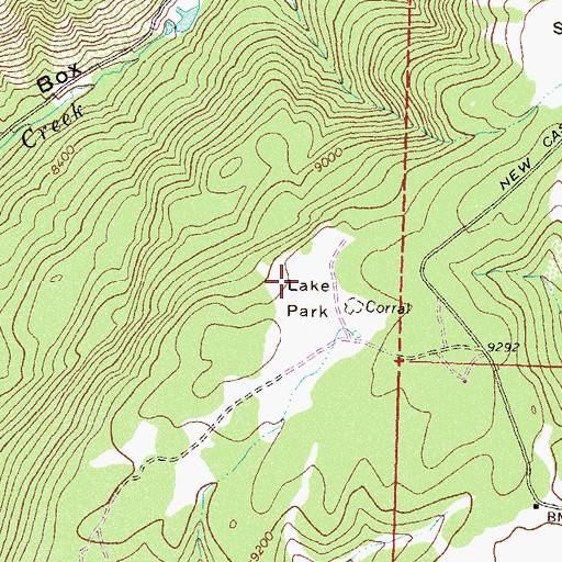 Topographic Map of Lake Park, CO
