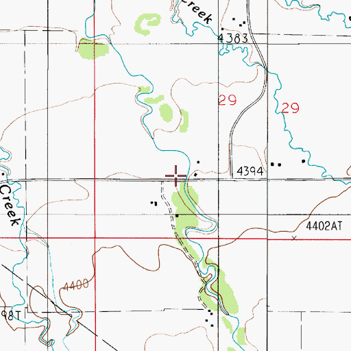 Topographic Map of Penwell Bridge, MT