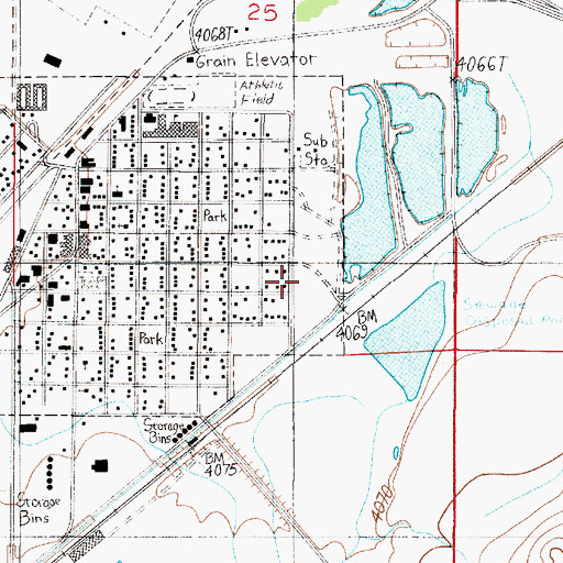 Topographic Map of Headwaters Public Golf Course, MT