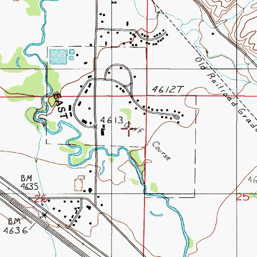 Topographic Map of Riverside Country Club, MT