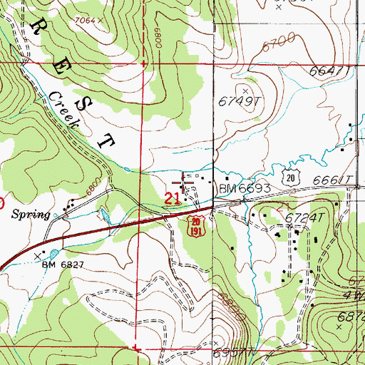 Topographic Map of Lionshead RV Park and Campground, MT