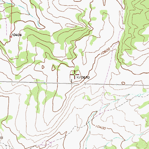 Topographic Map of Clinetop Mesa, CO