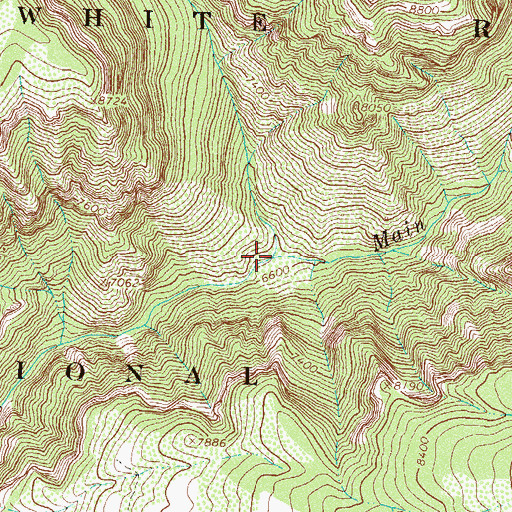 Topographic Map of Meadow Creek, CO