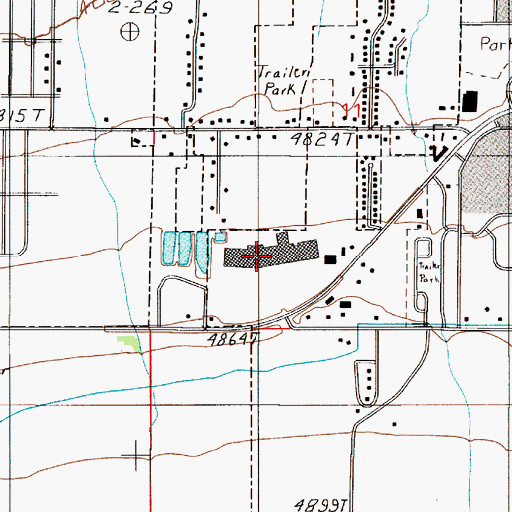 Topographic Map of Lundgren Chiropractic Clinic, MT