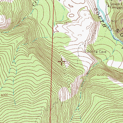 Topographic Map of Fayville Trail, CO