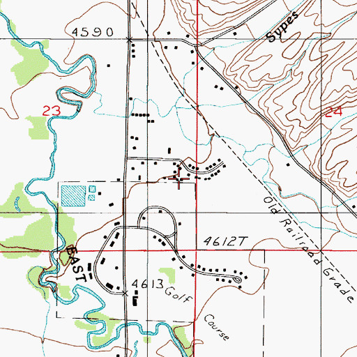 Topographic Map of Springhill Park, MT