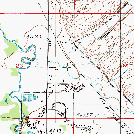 Topographic Map of Reed Trailer Court, MT