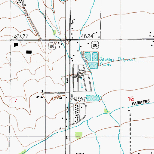 Topographic Map of King Arthur Park, MT