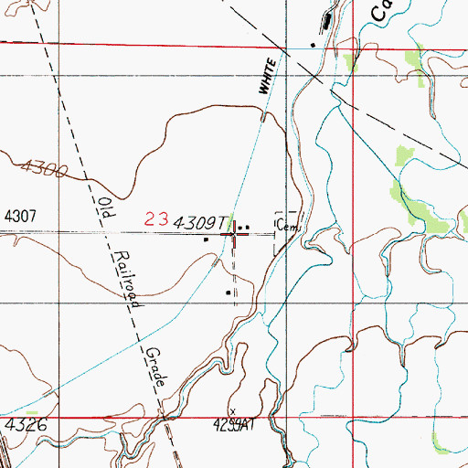 Topographic Map of Hamilton School (historical), MT