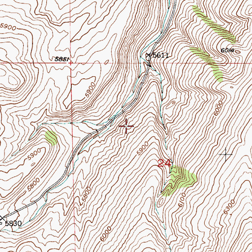 Topographic Map of Lincoln School (historical), MT