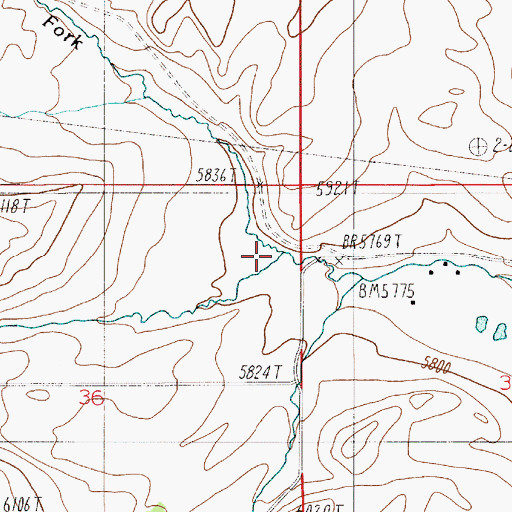 Topographic Map of East Flathead School (historical), MT