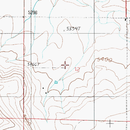 Topographic Map of Harmon School (historical), MT