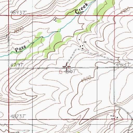Topographic Map of Meadowlark School (historical), MT