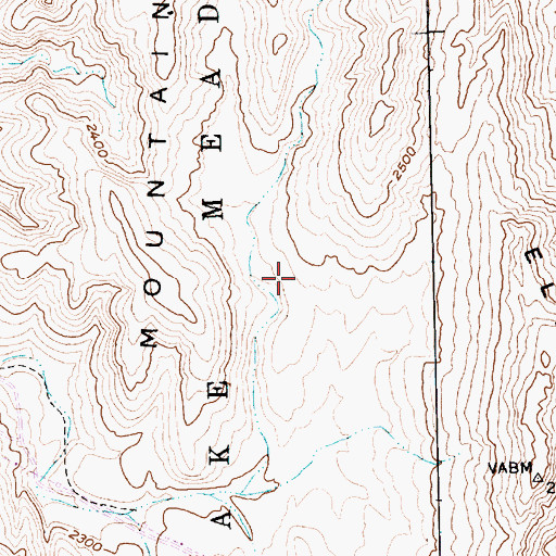 Topographic Map of South Fork Quail Wash, NV